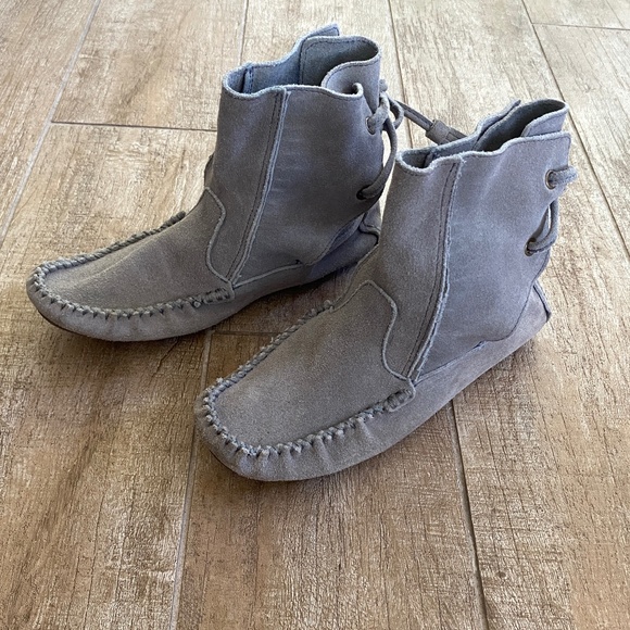 J. Crew Suede Moccasin Bootie - Picture 1 of 8